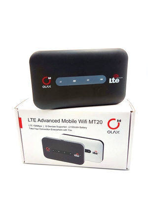 Μαύρος μίνι δρομολογητής 4G Wifi με το φορητό διαποδιαμορφωτή Wifi υποδοχών κάρτας Sim