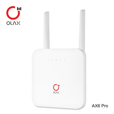 Βιομηχανική LTE 4G υποστήριξη 32 συσκευές OLAX AX6 διαποδιαμορφωτών καρτών WAN/LAN δρομολογητών SIM CBE ασύρματη ΥΠΈΡ